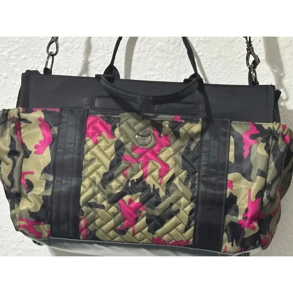 Lug Romper 2 Tote Camo Orchid Pink Green Black Convertible Crossbody Travel Bag